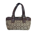 Coach Vintage Soho Signature Monogram Canvas & Leather Tote Bag Y2K