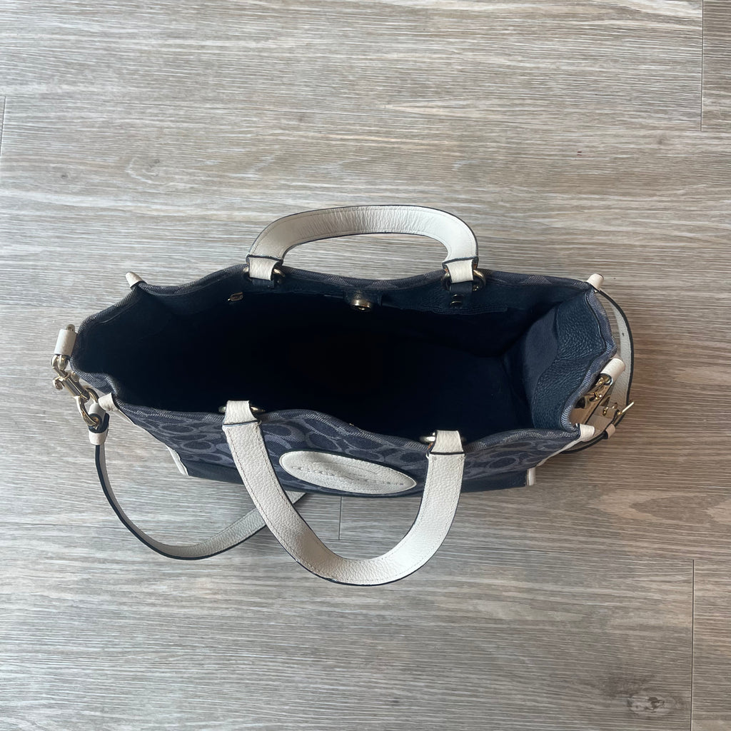Authentic COACH Dempsey Carryall In Signature Jacquard With Coach Patch (Denim Multi) - 2020