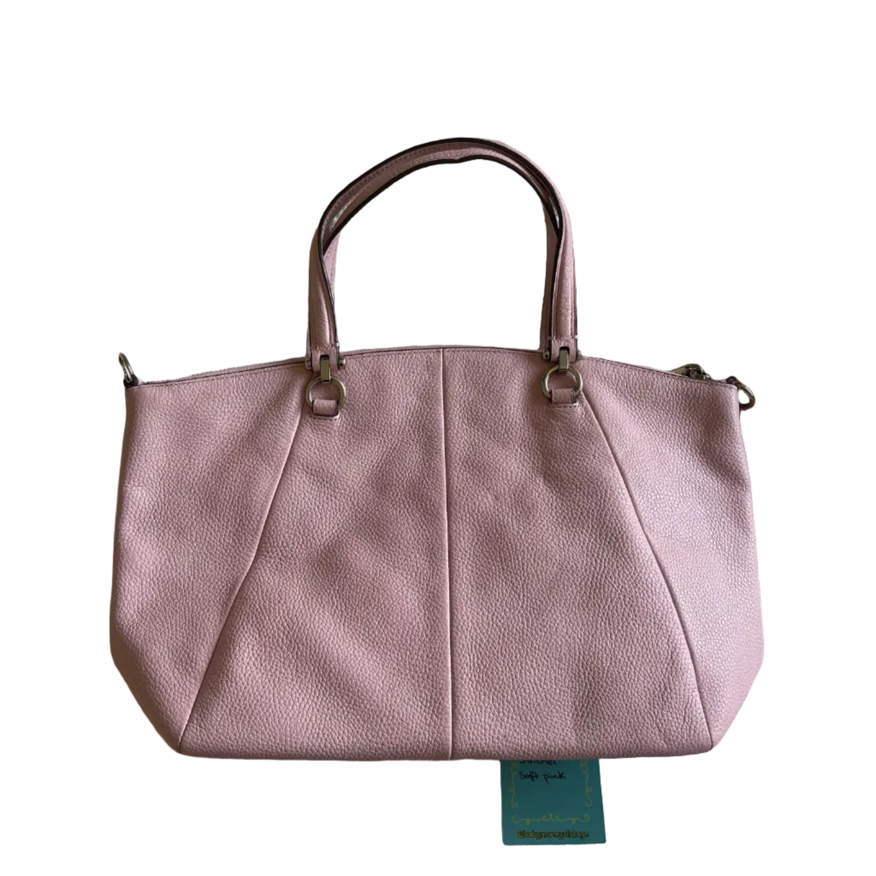 Authentic Coach Pink Prairie Leather Satchel Shoulder Bag