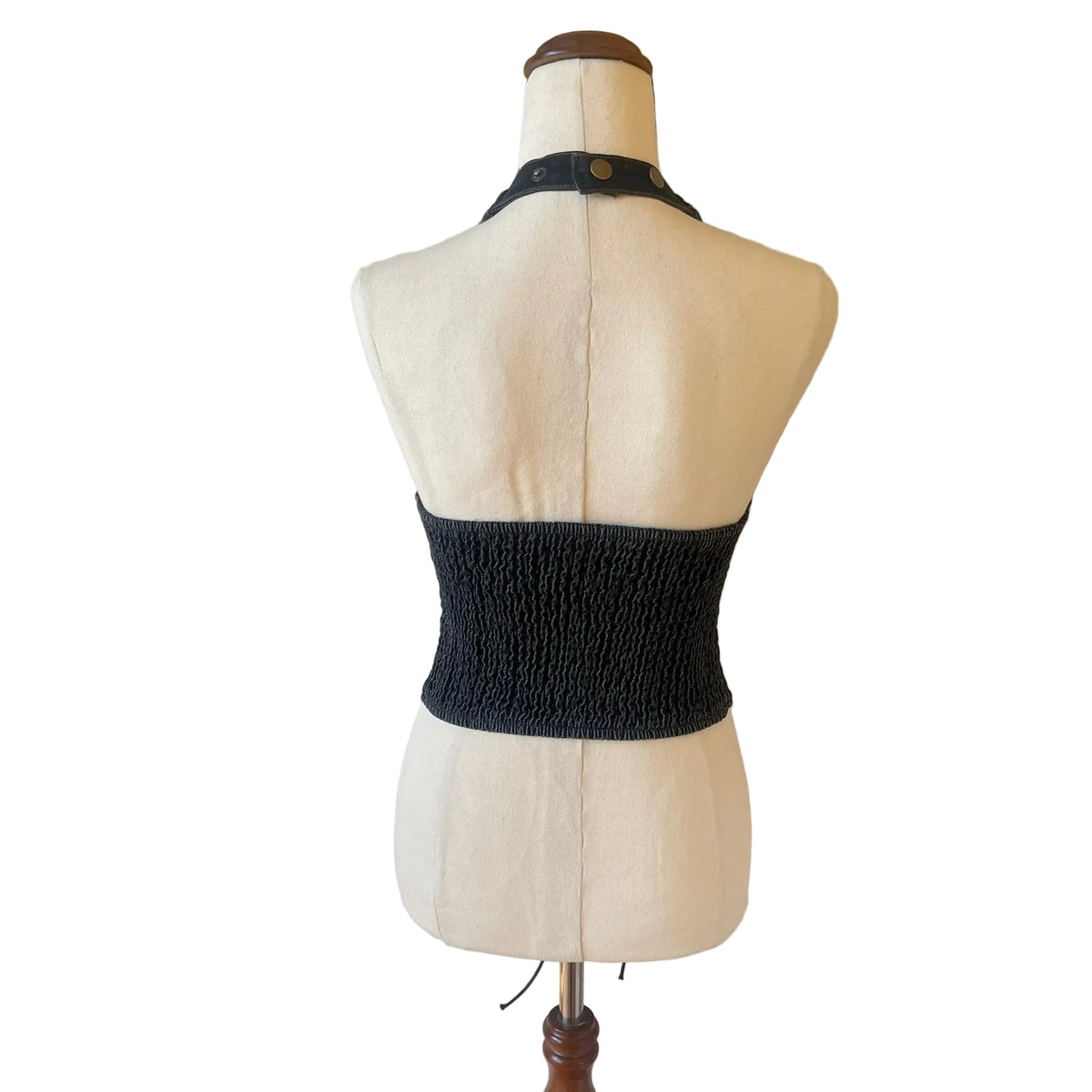 Dark Denim Bustier Corset Top