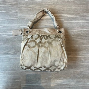 Coach Parker Op Art canvas and leather shoulder bag Style #13420