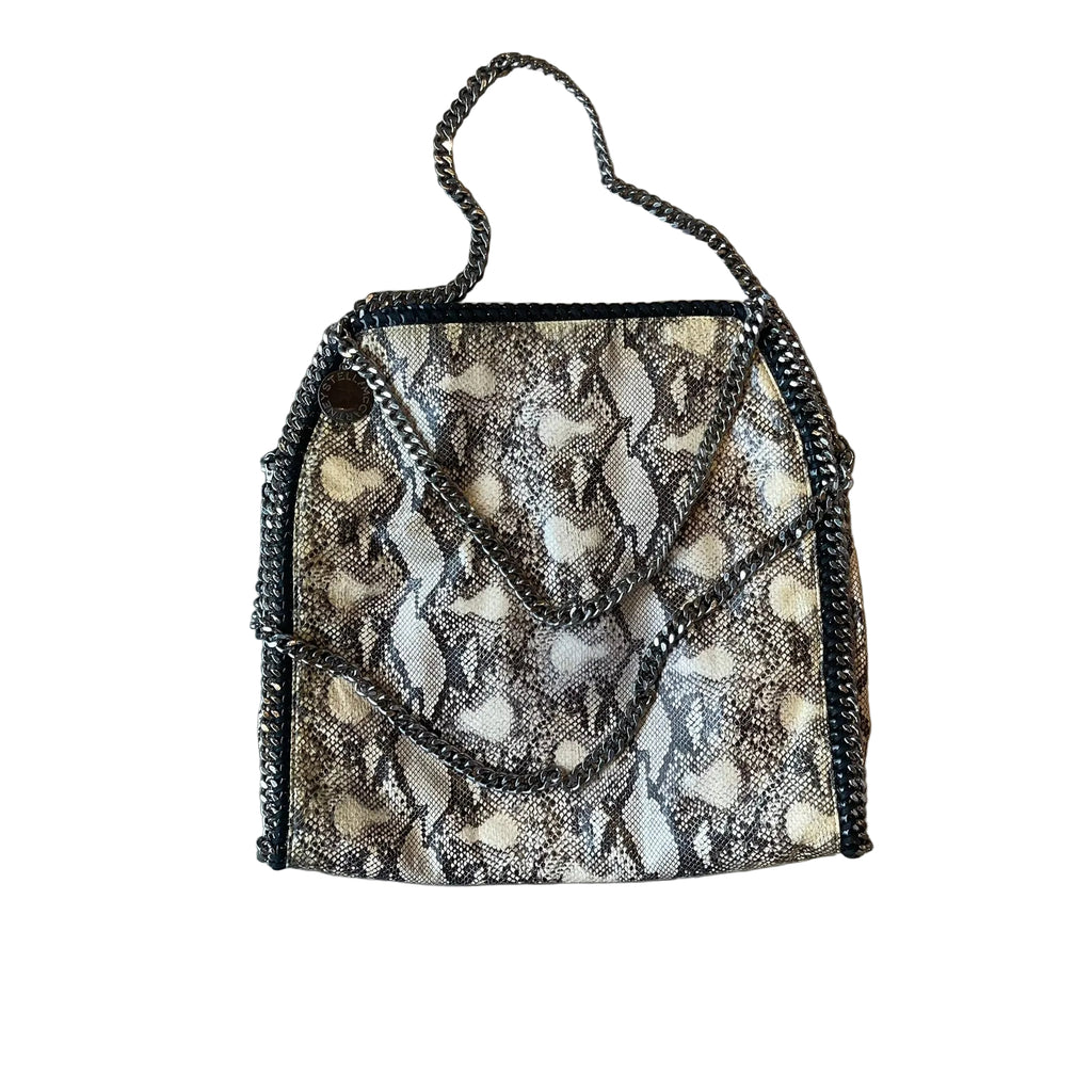 Stella McCartney Falabella Fold-Over Tote Bag - Snake skin pattern