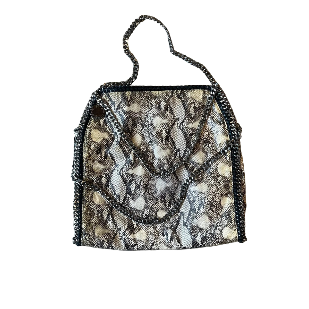 Stella McCartney Falabella Fold-Over Tote Bag - Snake skin pattern
