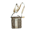 Coach Signature Canvas Stripe Demi Crossbody Swingpack