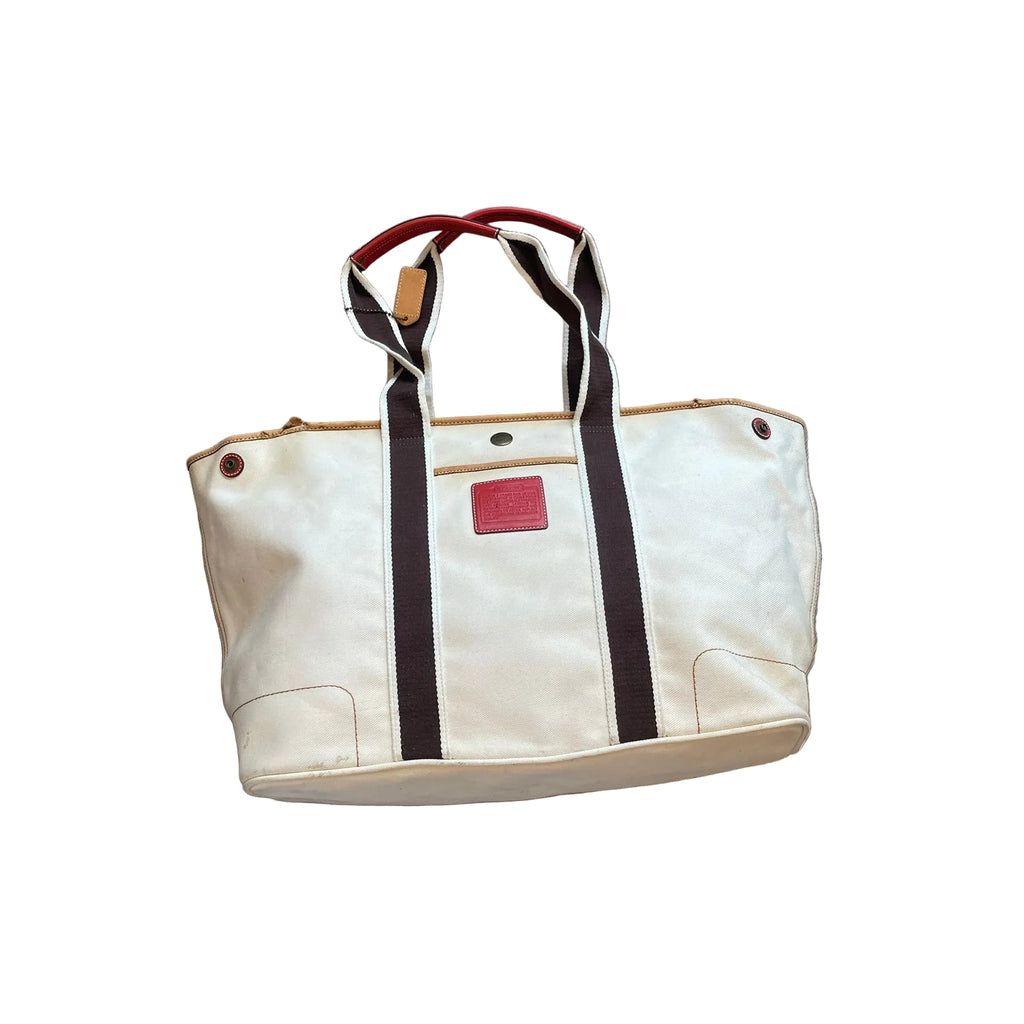 Coach Hamptons Weekend Canvas Travel / Large Tote Bag