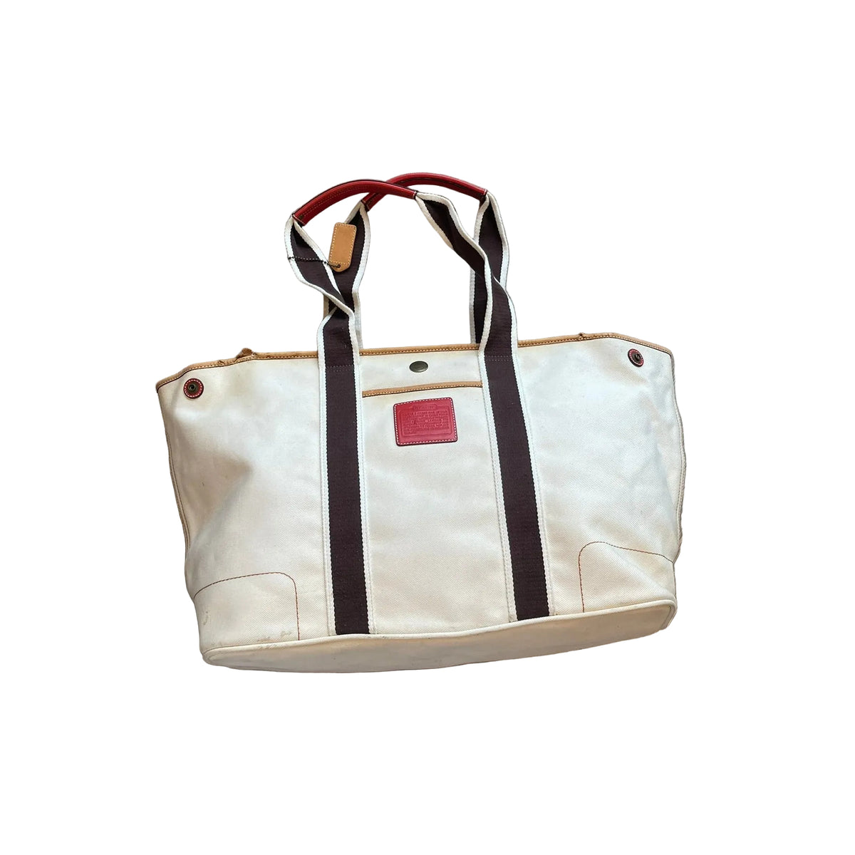 Coach Hamptons Weekend Canvas Travel / Large Tote Bag