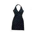 Black Sequin Halter top - Nylon