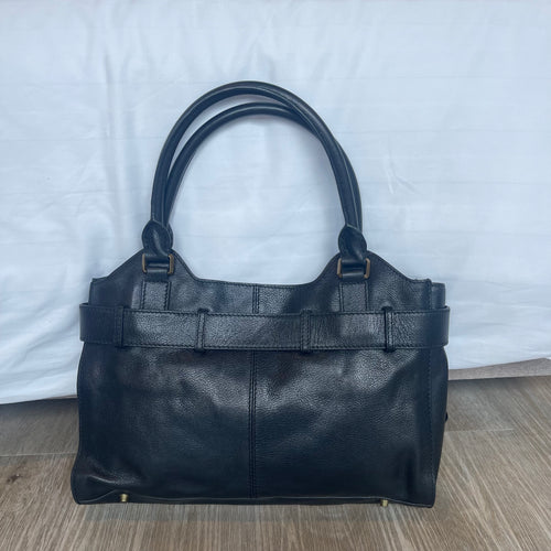 Authentic Burberry Lambert Belted Buffalo Leather Hobo Bag – Black 2008-11