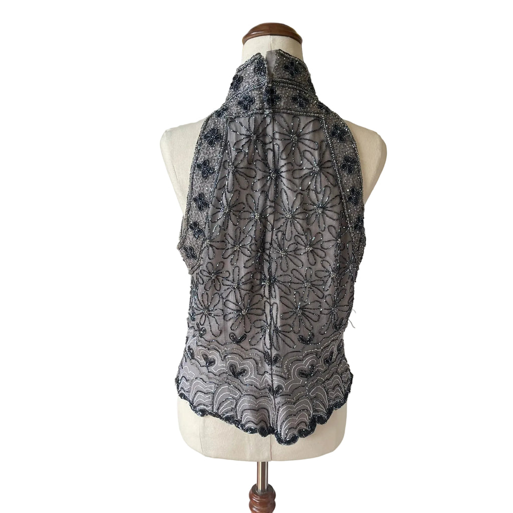 Silk Sequin Vintage top