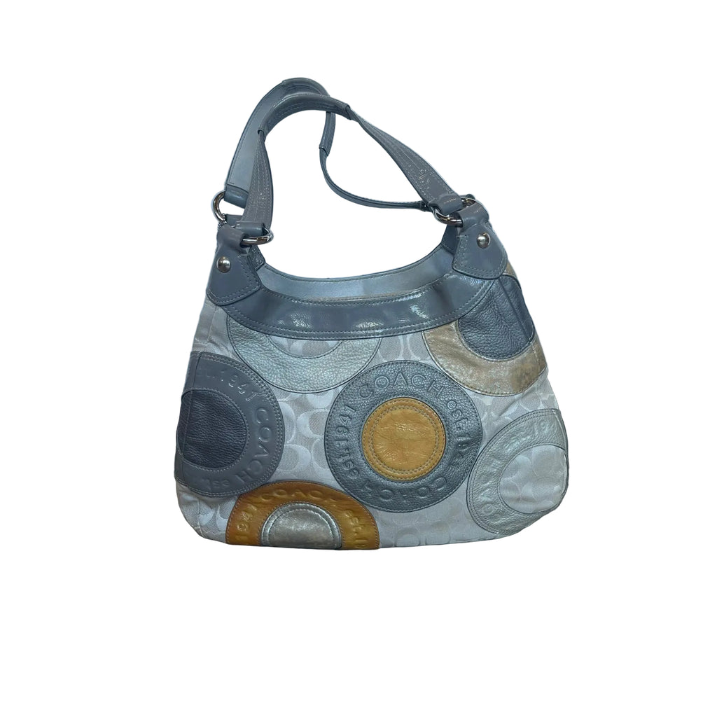 Coach Madison Mia Inlaid C Circle Patchwork Hobo / Shoulder Bag