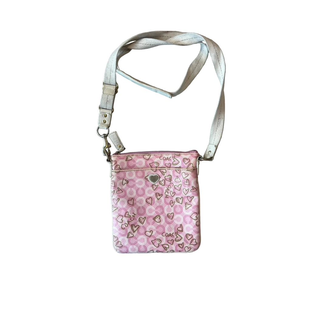 Coach Waverly Hearts Signature Swingpack Crossbody Bag Style #44439