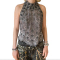 Silk Sequin Vintage top