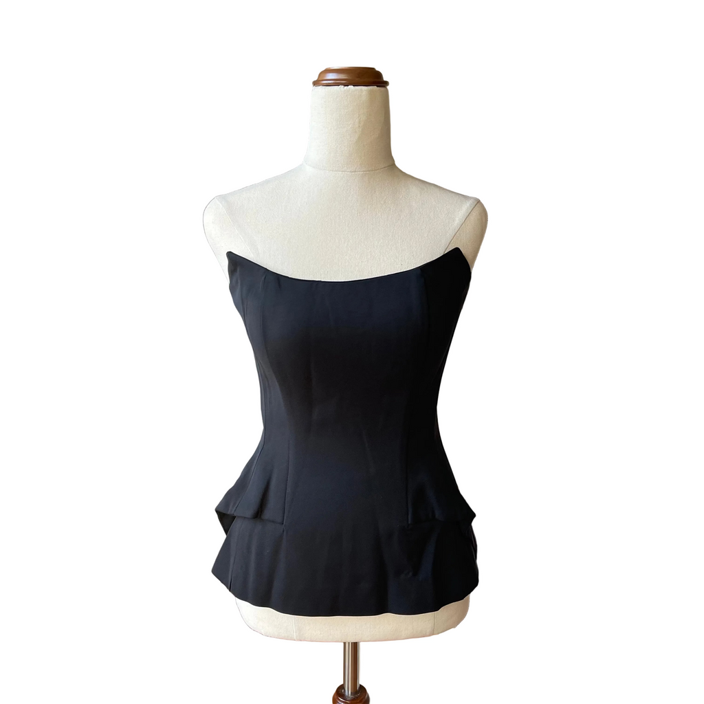 Black Bustier boned going out top