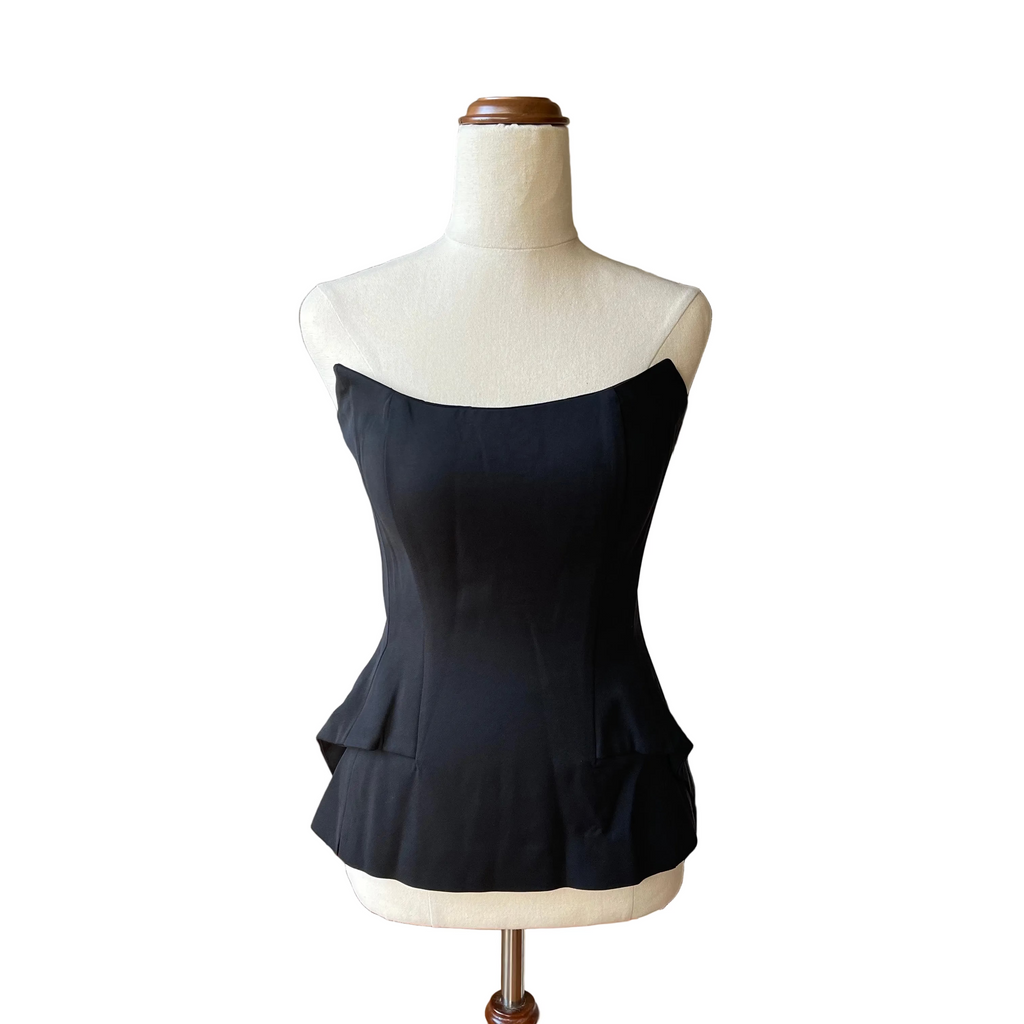 Black Bustier boned going out top