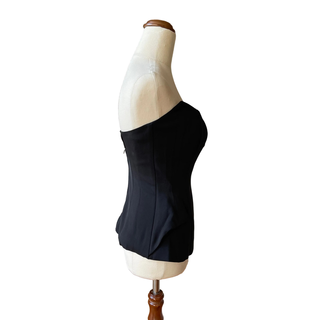 Black Bustier boned going out top