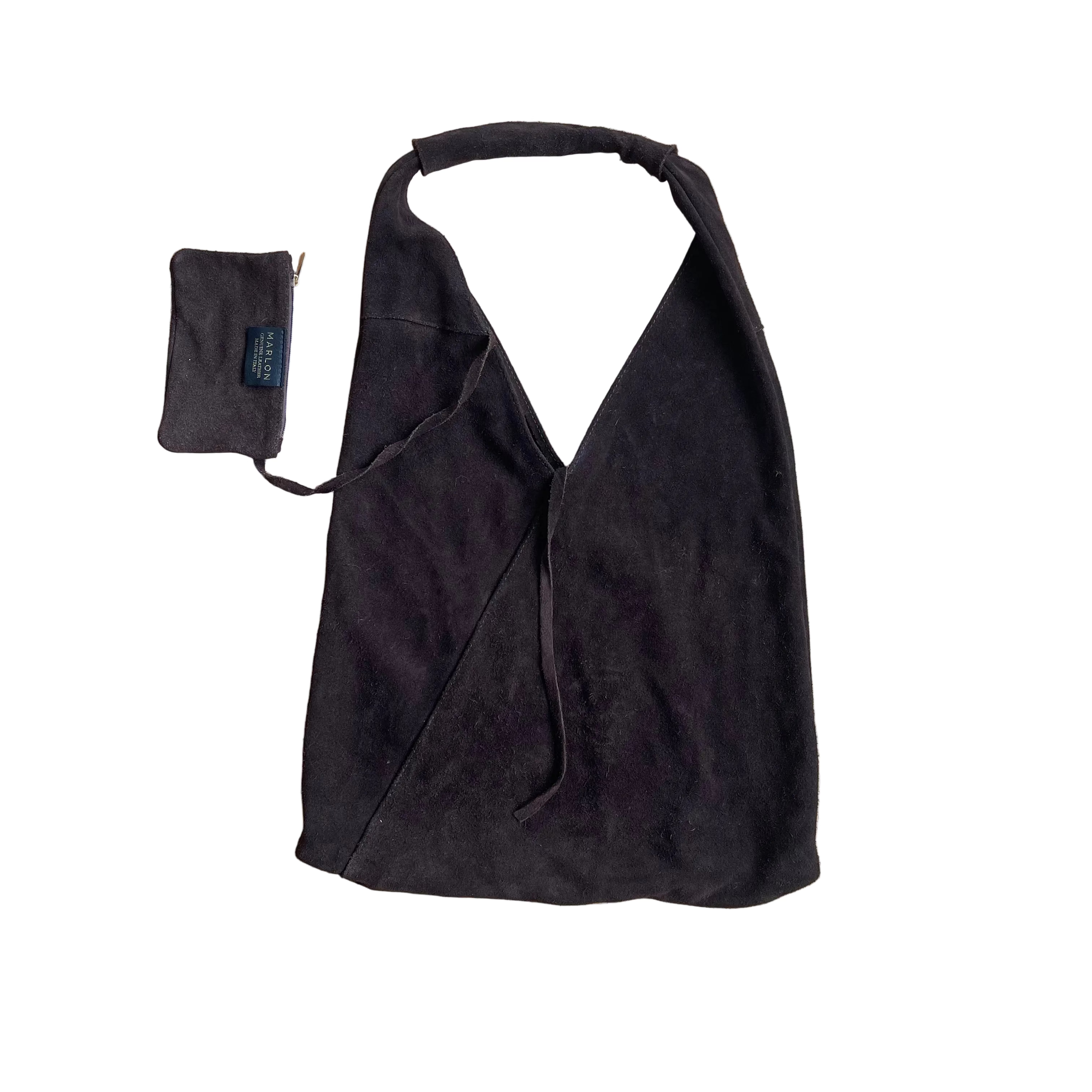 Italian Suede Carry All Bag with wallet - MARLON